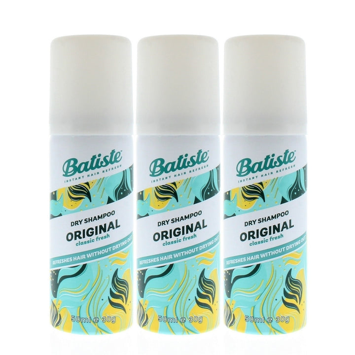 Batiste Instant Hair Refresh Dry Shampoo Original Classic Fresh 50ml/30g (3-Pack) Image 1