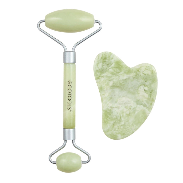 EcoTools Beauty Skin Care Tool Jade Facial Roller and Gua Sha Stone Duo Image 2