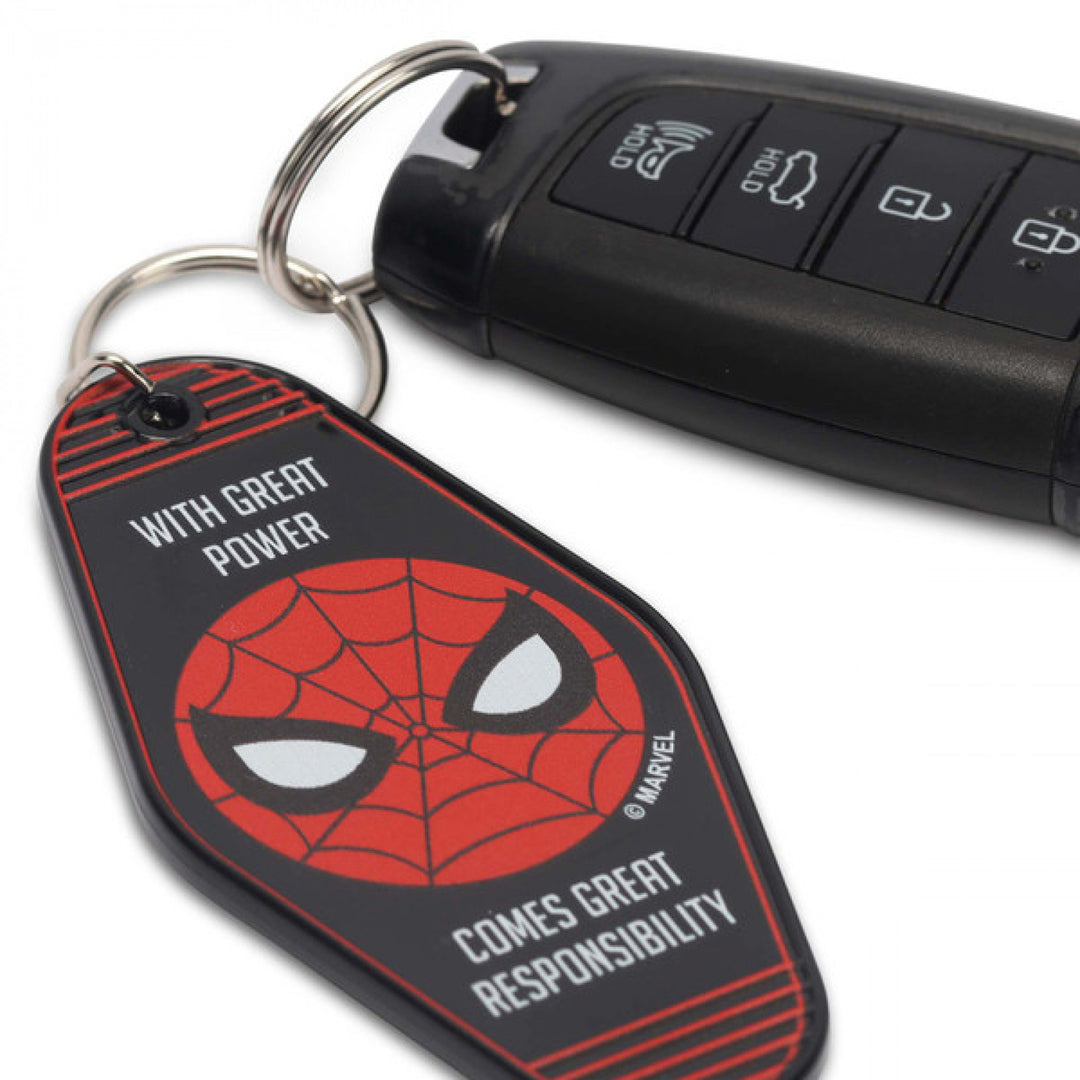 Spider-Man with Great Power Comes Great Responsibility Keychain Image 4