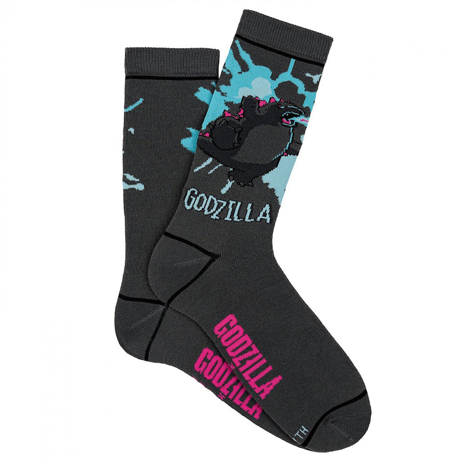 Godzilla x Kong Battle Crew Socks Image 1