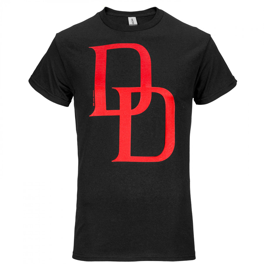 Daredevil Classic Logo Red on Black T-Shirt Image 1