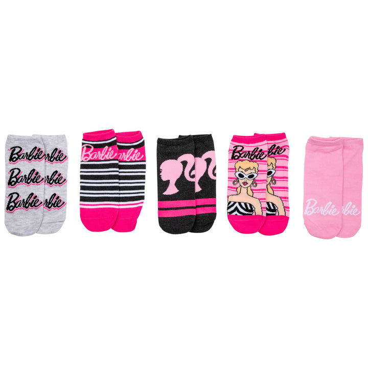 Barbie Classic Looks Womens No Show Socks 5-Pack Image 1