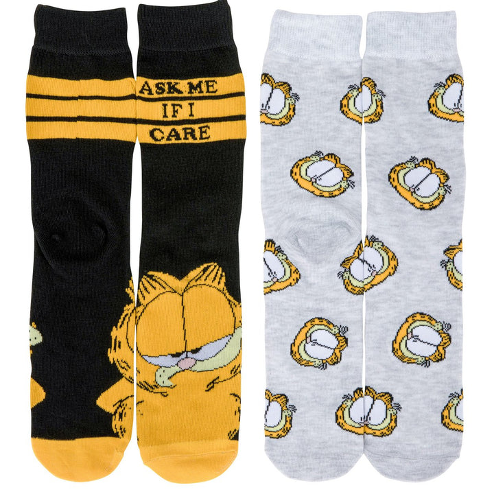 Garfield Icons Mens Crew Socks 2-Pack Image 1