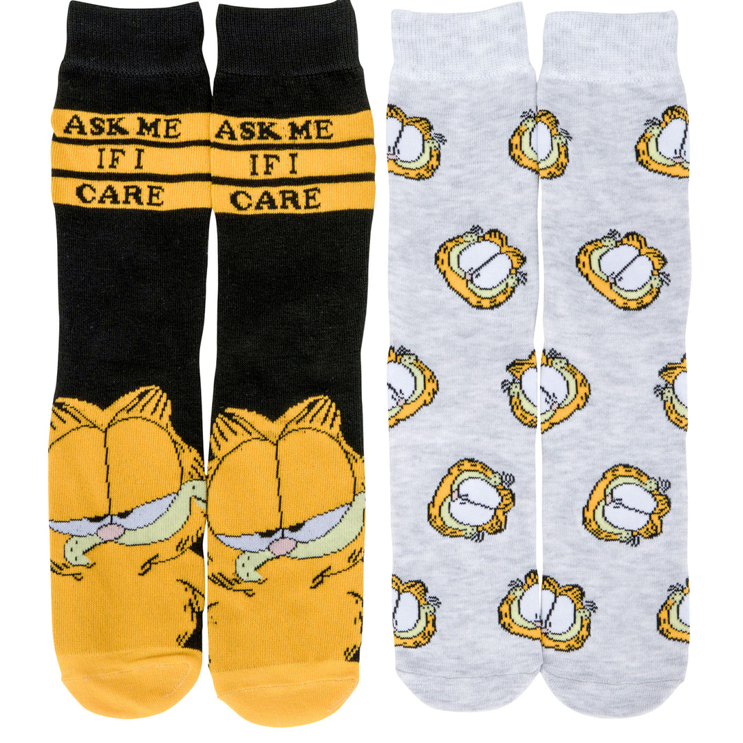 Garfield Icons Mens Crew Socks 2-Pack Image 2