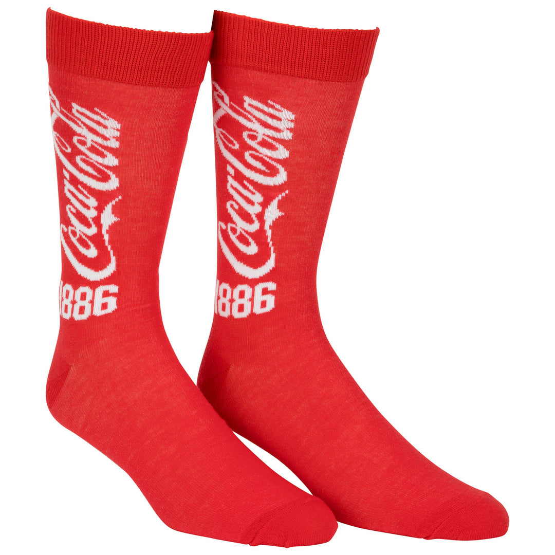 Coca-Cola 1886 Logo Crew Socks Image 4