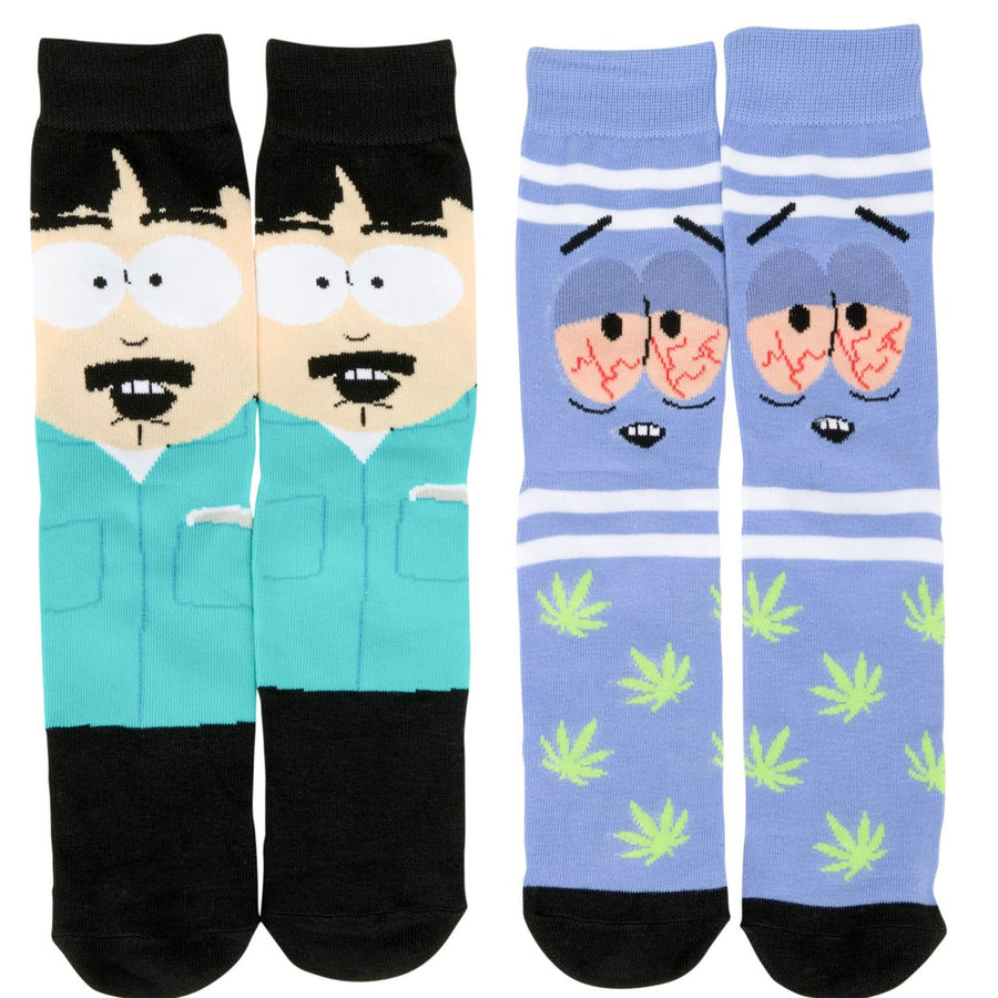 South Park Towelie and Randy Mens Crew Socks 2-Pack Image 1