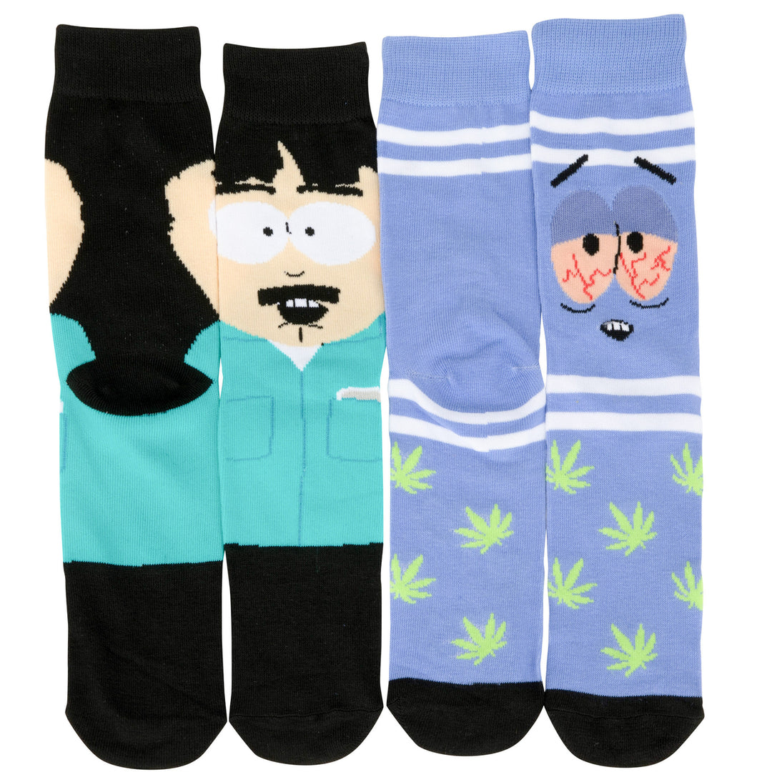 South Park Towelie and Randy Mens Crew Socks 2-Pack Image 2