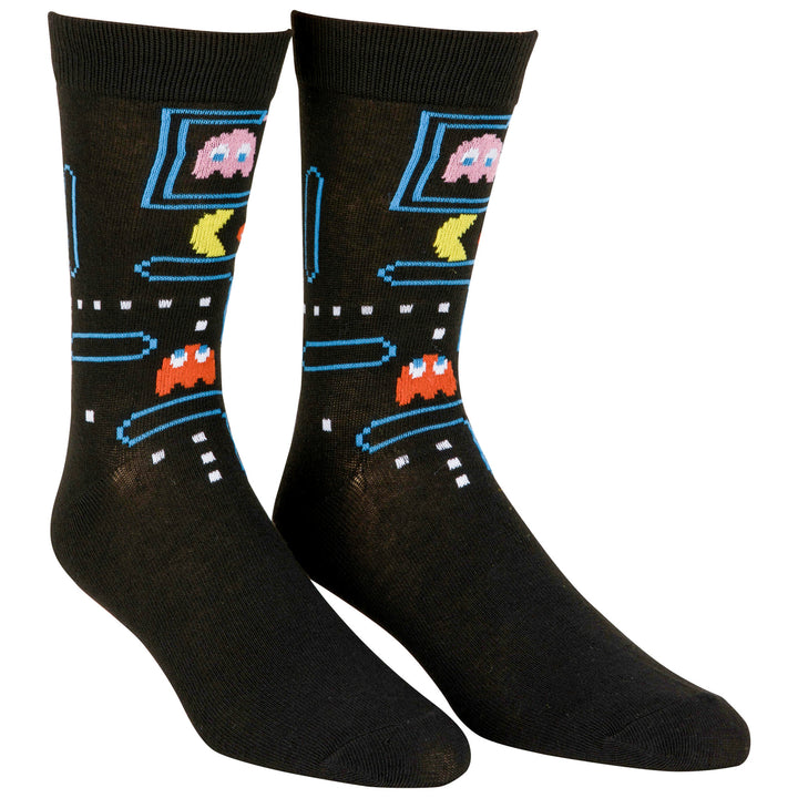 Pac-Man Maze and Logo Mens Crew Socks 2-Pack Image 4