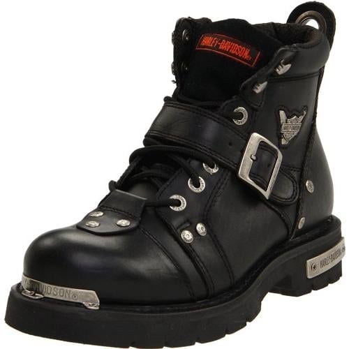 Harley-Davidson Mens Brake Buckle Boot BLACK Image 1