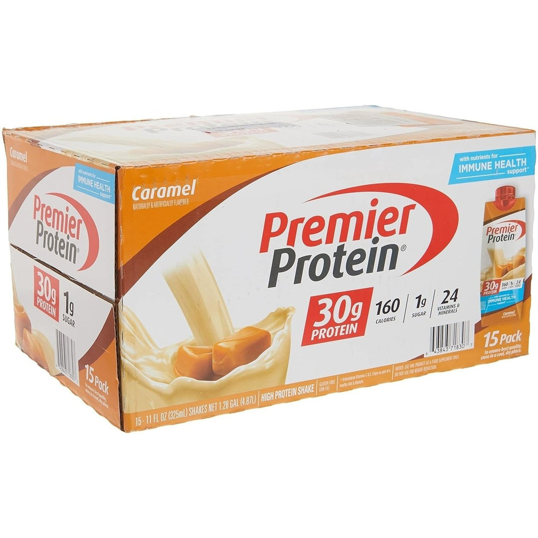 Premier Protein High Protein Shake Caramel 11 Fluid Ounce (15 Pack) Image 1