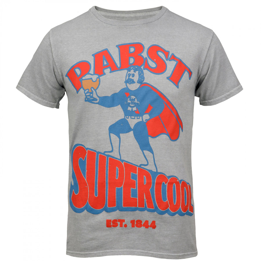 Pabst Blue Ribbon Supercool Man T-Shirt Image 1