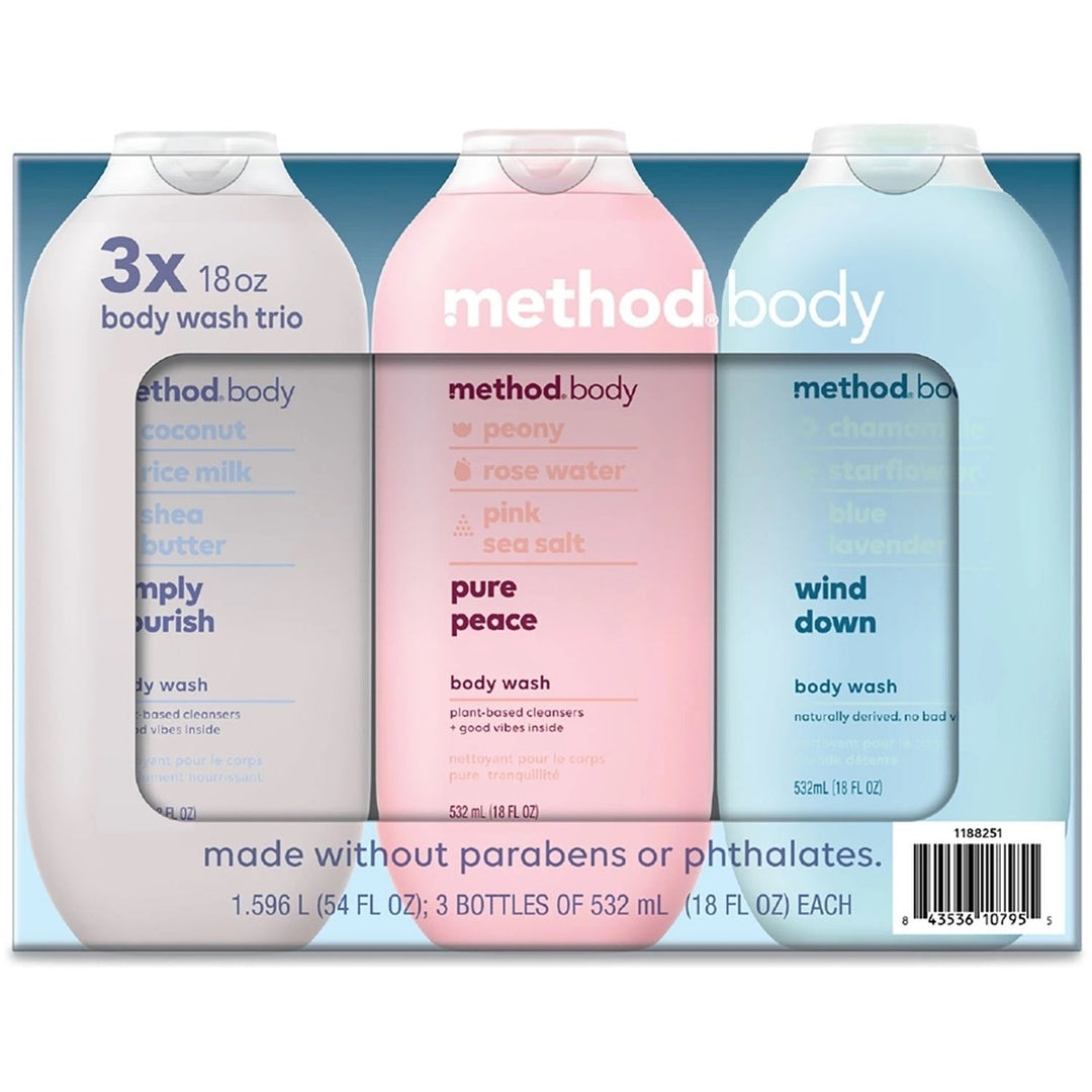 Method Experiential Body Wash Trio 18 Fluid Ounce (Pack of 3) Image 1