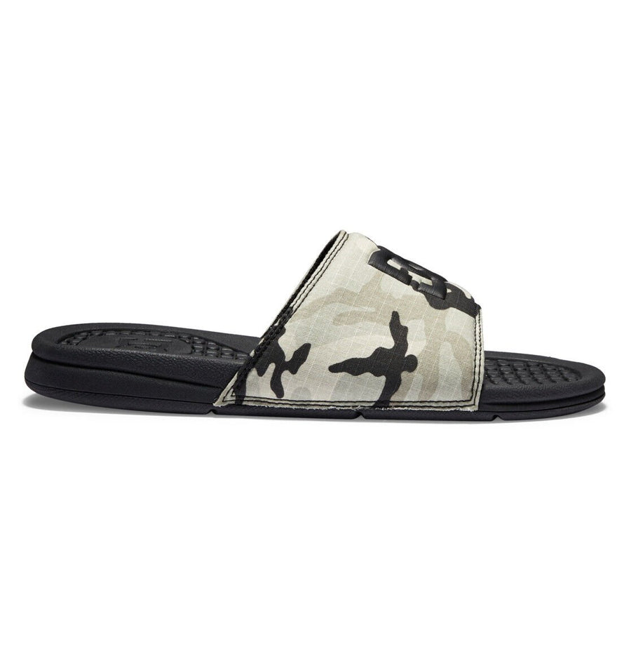 DC Shoes Bolsa Slides Black/Camel Mens ADYL100026-BC1 Comfortable Faux Leather Image 1