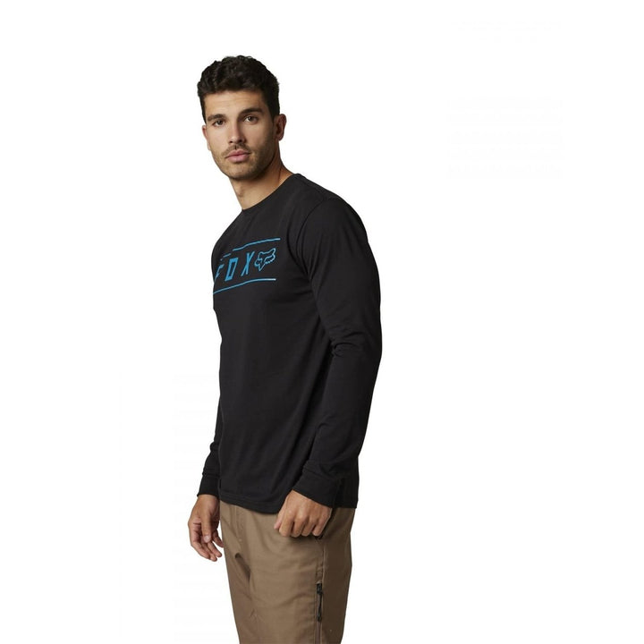 Fox Racing Mens Pinnacle Long Sleeve Tech Tee HEATHER GRAPHITE Image 4