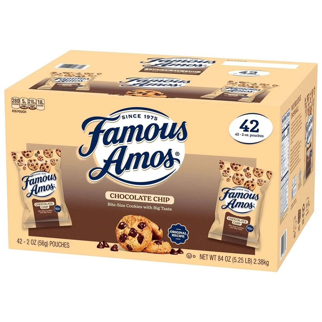 Famous Amos Chocolate Chip Cookies 2 Ounce (42 Count) Image 1