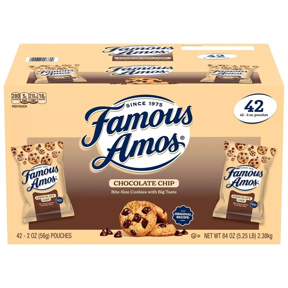 Famous Amos Chocolate Chip Cookies 2 Ounce (42 Count) Image 2