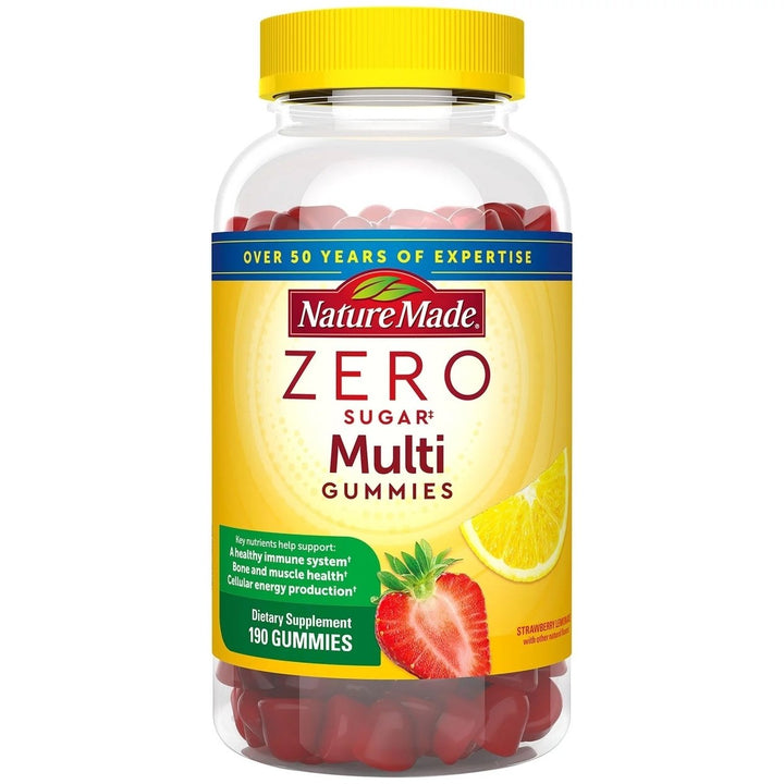 Nature Made Zero Sugar Multivitamin Gummies 190 Count Image 1