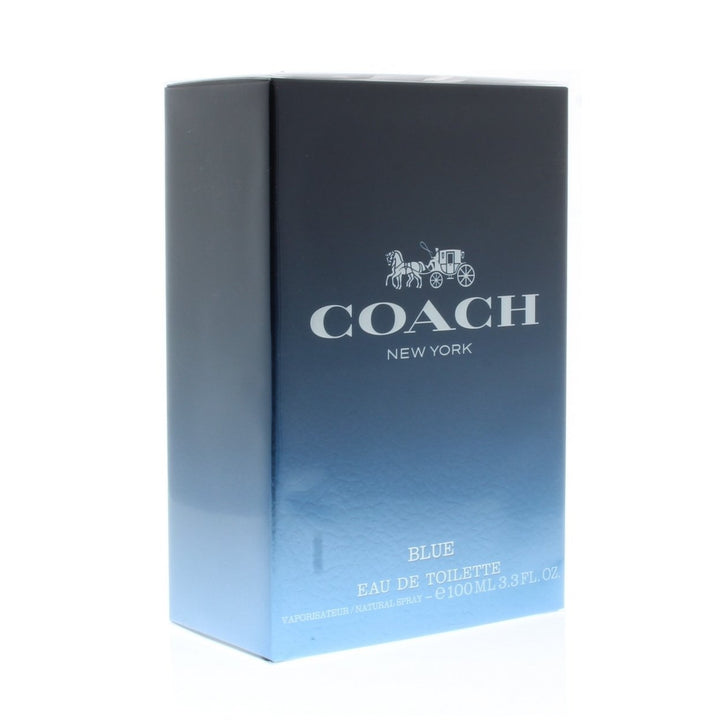 Coach Blue Eau de Toilette Spray for Men 3.3oz Aromatic Lime Cedarwood Scent Image 2