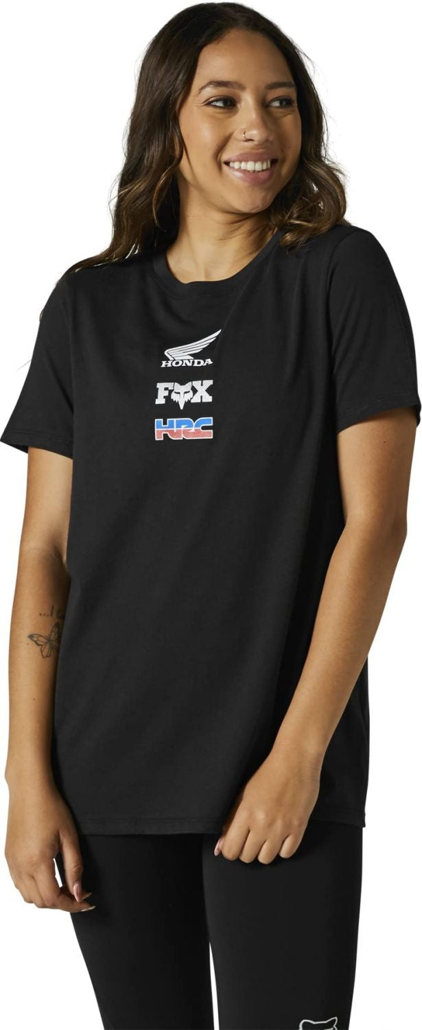 Fox Racing Womens Honda Black Short Sleeve Tee Size M Fox Racing Apparel Image 2