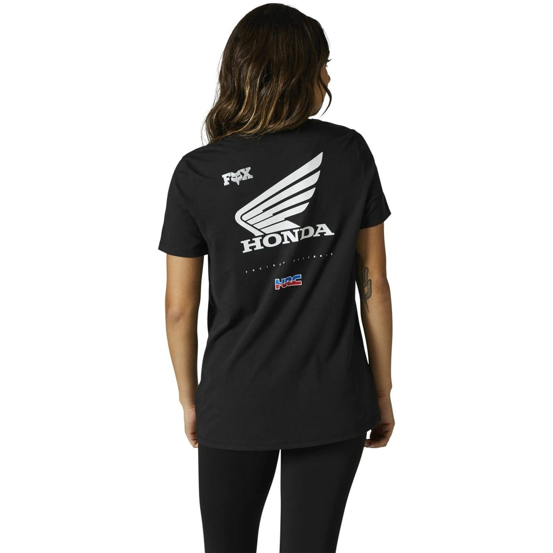 Fox Racing Womens Honda Black Short Sleeve Tee Size M Fox Racing Apparel Image 3