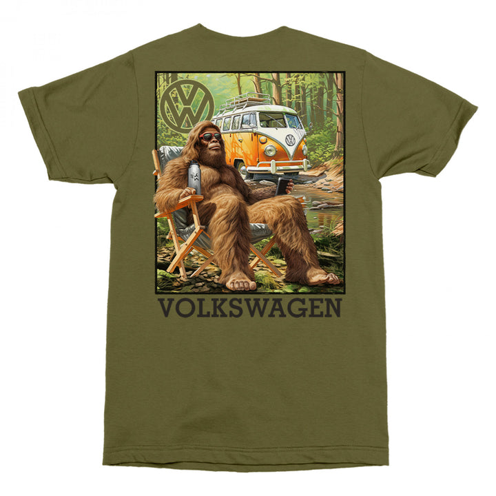 Volkswagen Sasquatch on Break Front and Back Print T-Shirt Image 2