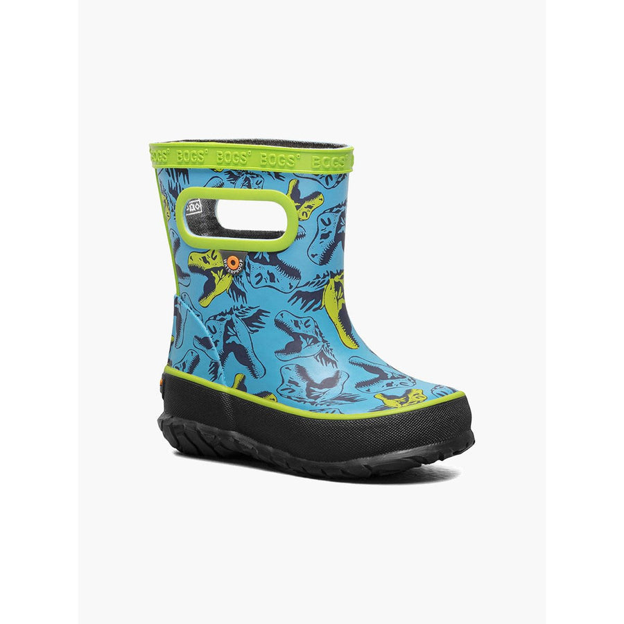 BOGS Kids Skipper Cool Dinos Rainboot Electric Blue Size 72808K-431 Waterproof Image 1