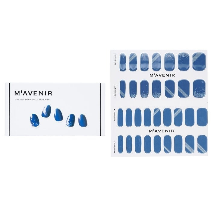 Mavenir - Nail Sticker (Blue) -  Deep Shell Blue Nail(32pcs) Image 1