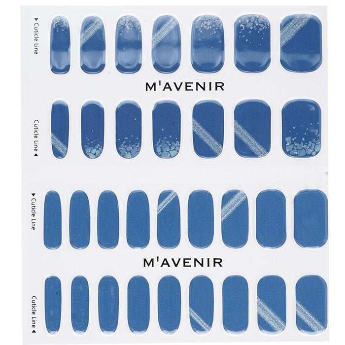 Mavenir - Nail Sticker (Blue) -  Deep Shell Blue Nail(32pcs) Image 2