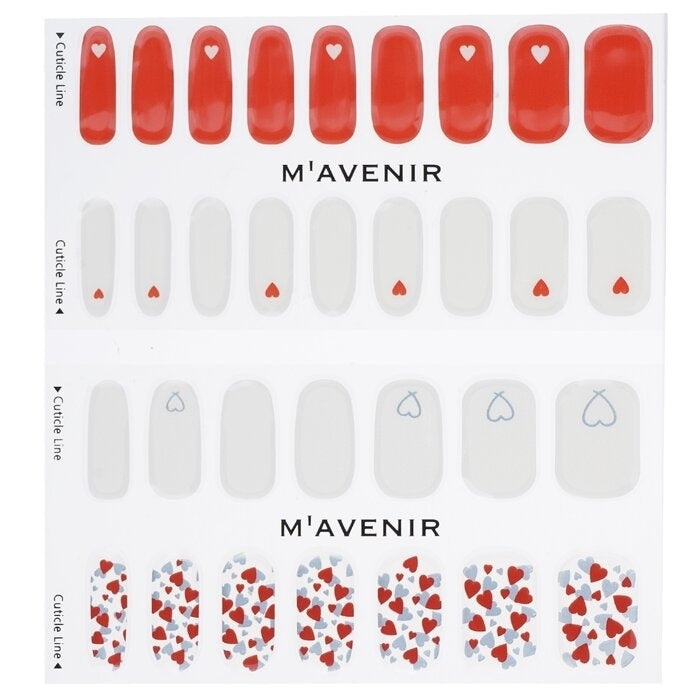 Mavenir - Nail Sticker (Assorted Colour) -  Little Heart Nail(32pcs) Image 2