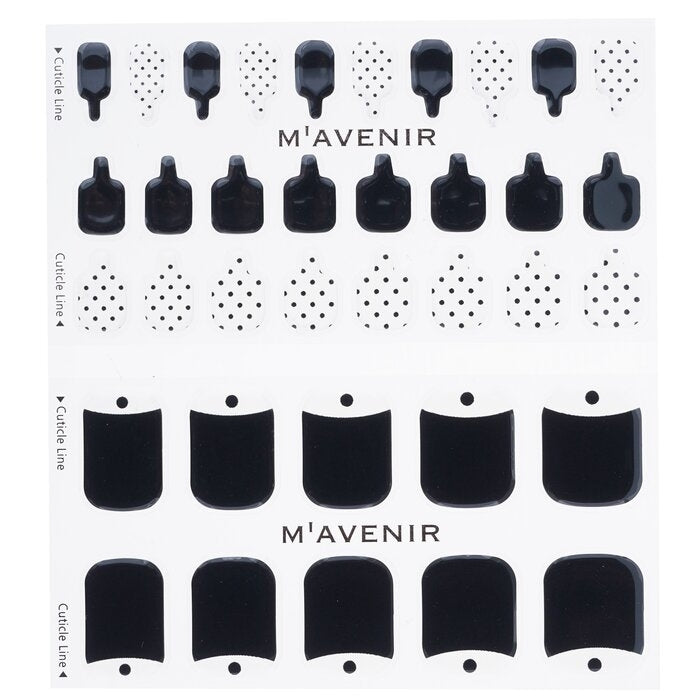 Mavenir - Nail Sticker (Black) -  Black Veil Pedi(36pcs) Image 2