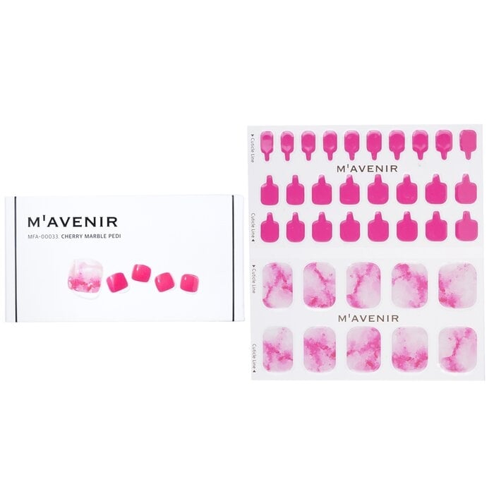 Mavenir - Nail Sticker (Pink) -  Cherry Marble Pedi(36pcs) Image 1