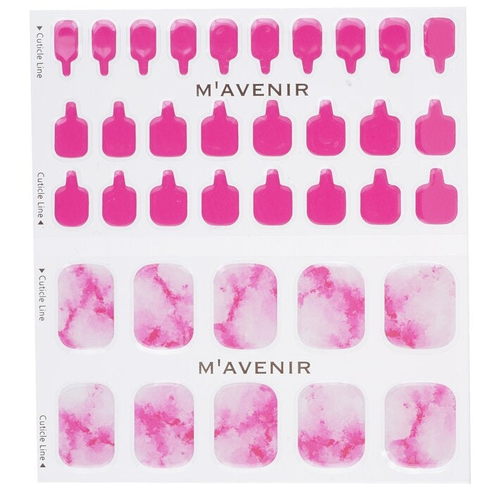 Mavenir - Nail Sticker (Pink) -  Cherry Marble Pedi(36pcs) Image 2
