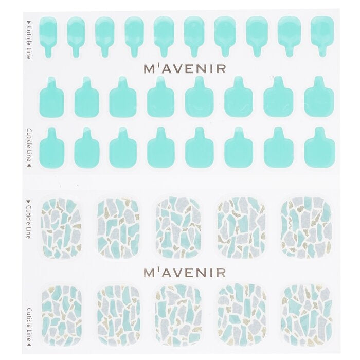 Mavenir - Nail Sticker (Blue) -  Shell With Jade Pedi(36pcs) Image 2