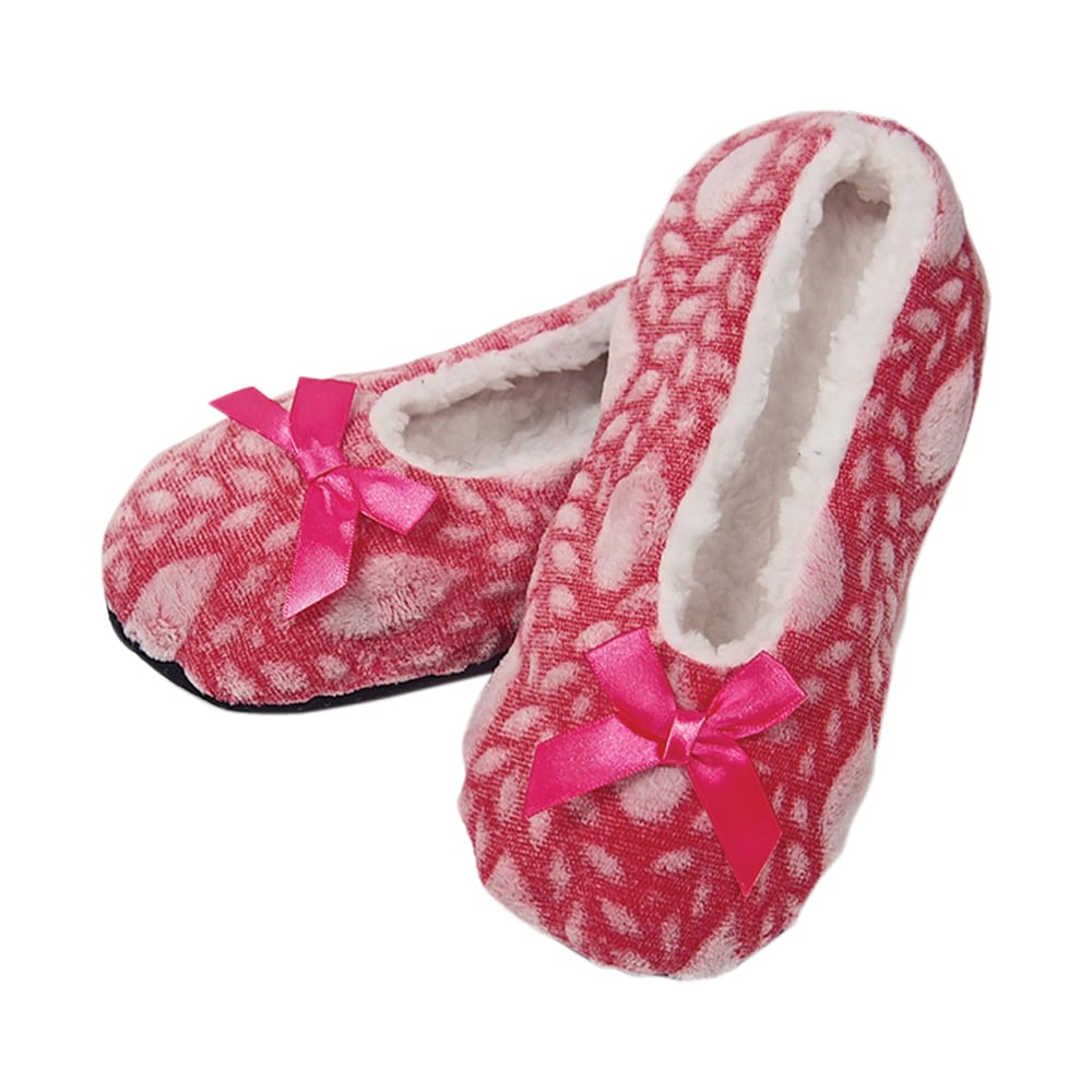 2-Pack Plush Slippers with Gripper Soles Cozy Indoor Footwear for Women Image 4