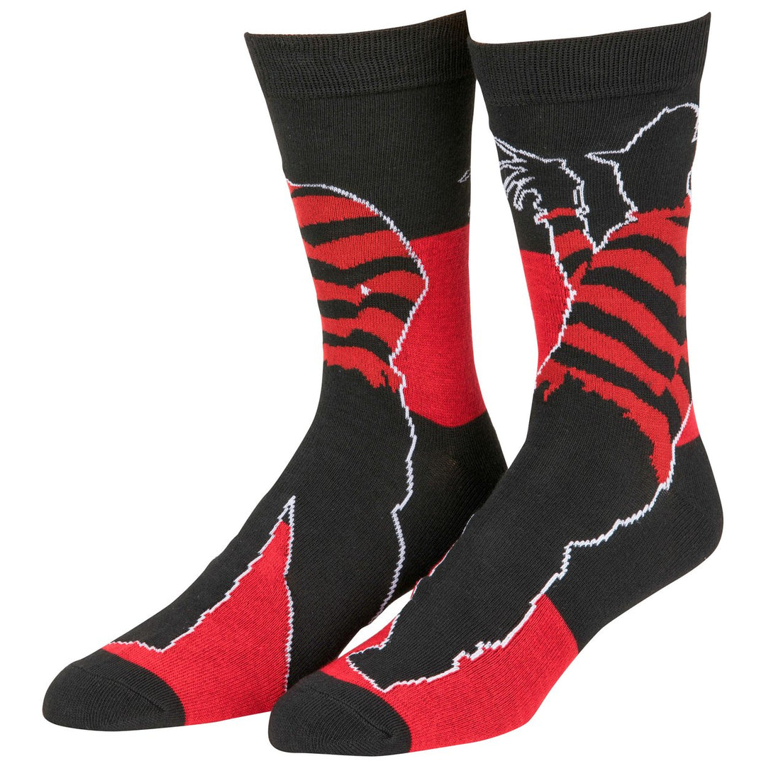 Horror Movie Villains Pennywise Jason Freddy Kruger 6-Pack Crew Socks Image 4