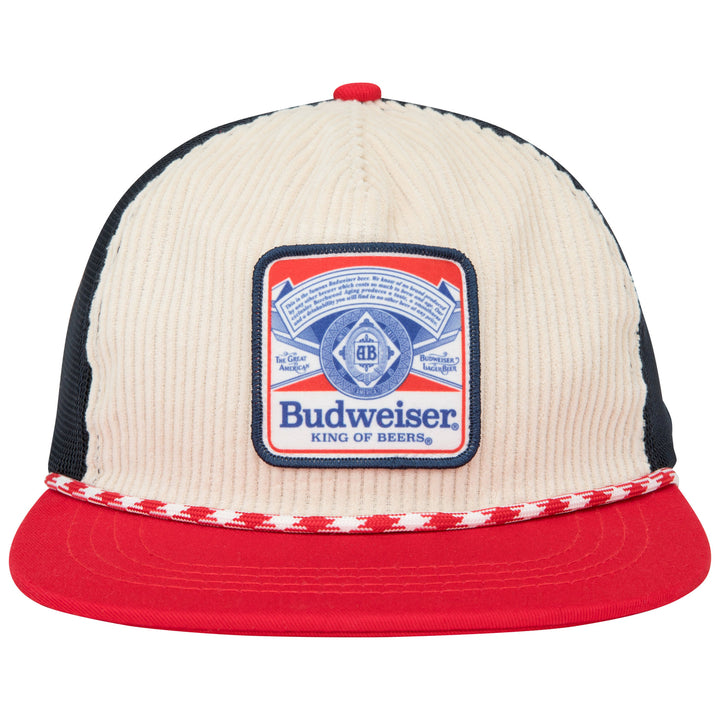 Budweiser Label Multi Color Cotton Twill Rope Hat Image 2