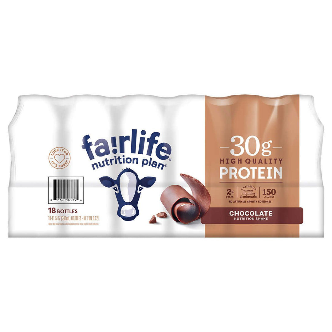 Fairlife Nutrition 30g Protein Shake Chocolate 11.5 Fluid Ounce (18 Count) Image 1