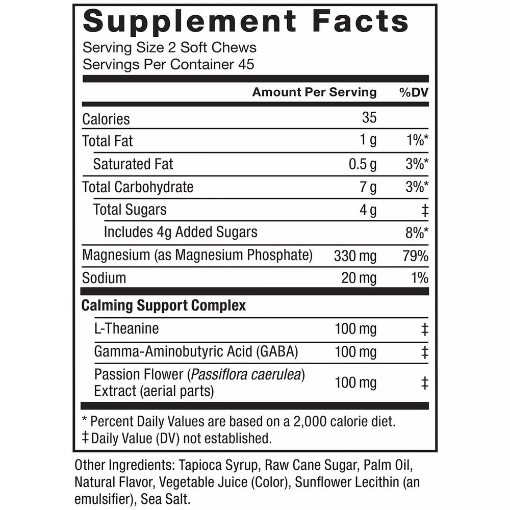 Force Factor Ultimate Magnesium 330mg Soft Chews Orange Creamsicle (90 Count) Image 2