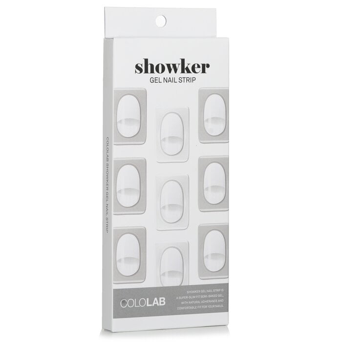 Cololab - Showker Gel Nail Strip  CNA802 Classic White(1pcs) Image 1