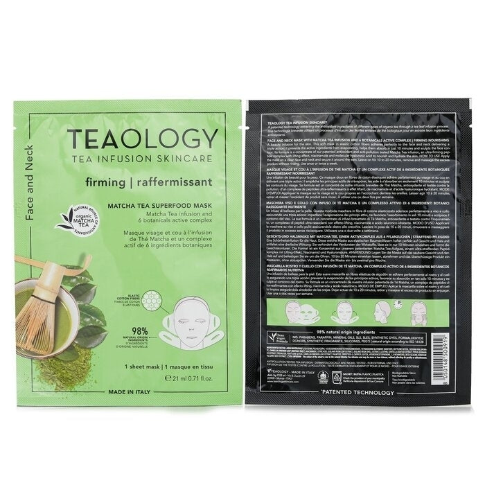 Teaology - Matcha Tea Superfood Face and Neck Mask(21ml/0.17oz) Image 2