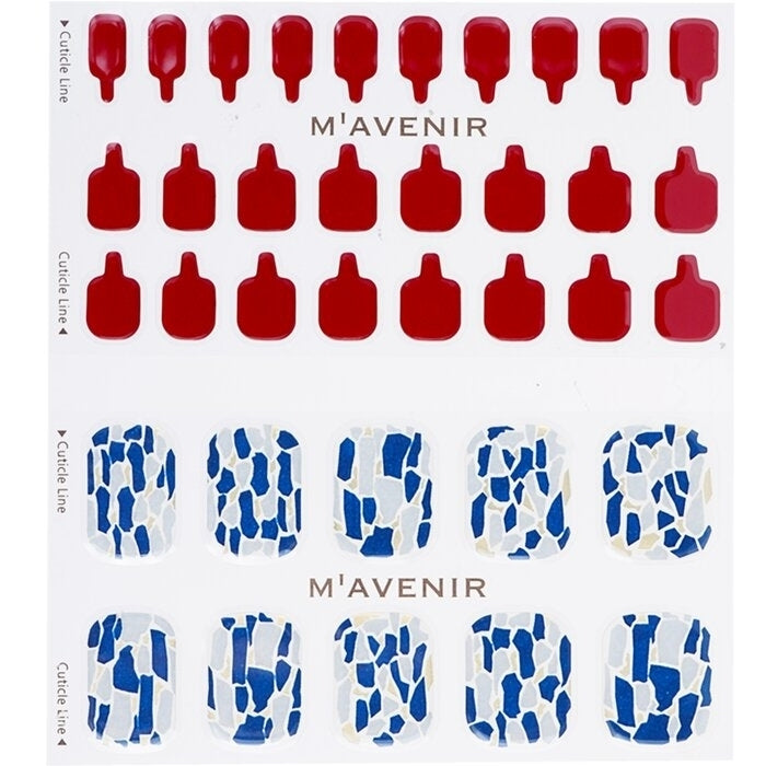 Mavenir - Nail Sticker (Patterned) -  Shell We Burgundy Pedi(36pcs) Image 2