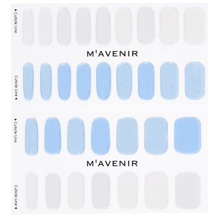Mavenir - Nail Sticker (Blue) -  Aurora Babyblue Nail(32pcs) Image 2