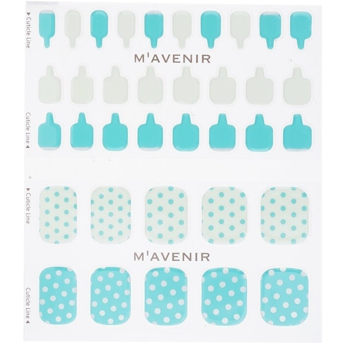 Mavenir - Nail Sticker (Patterned) -  Mint Cream Dot Pedi(36pcs) Image 2