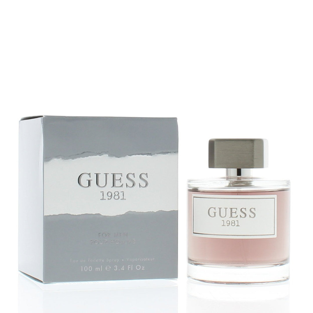 Guess 1981 Eau De Toilette Men 3.4oz Woodsy Cedarwood Bergamot Fresh Scent Image 1