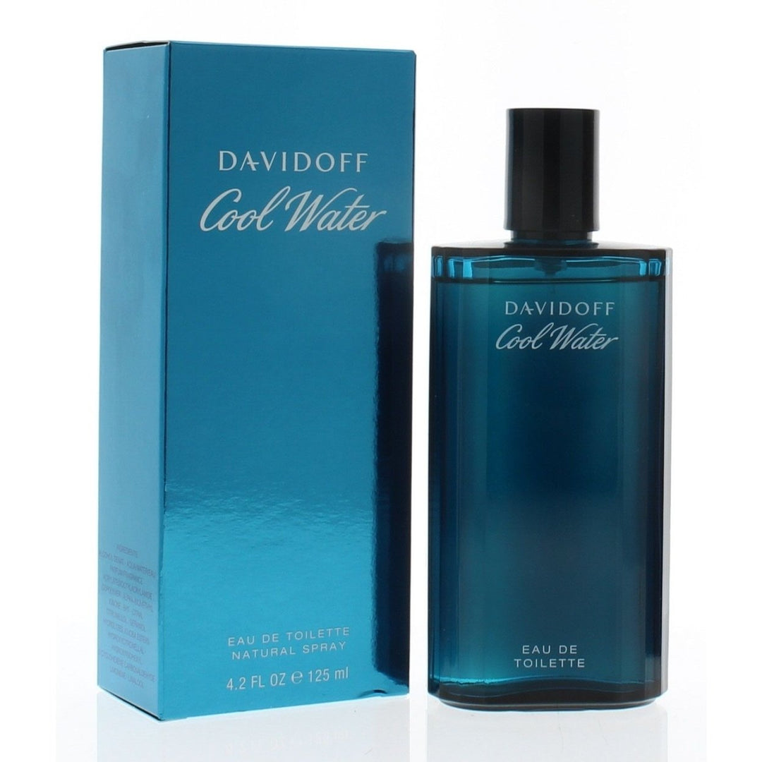 Davidoff Cool Water Eau De Toilette Spray Men 4.2oz Aquatic Freshness Fragrance Image 1