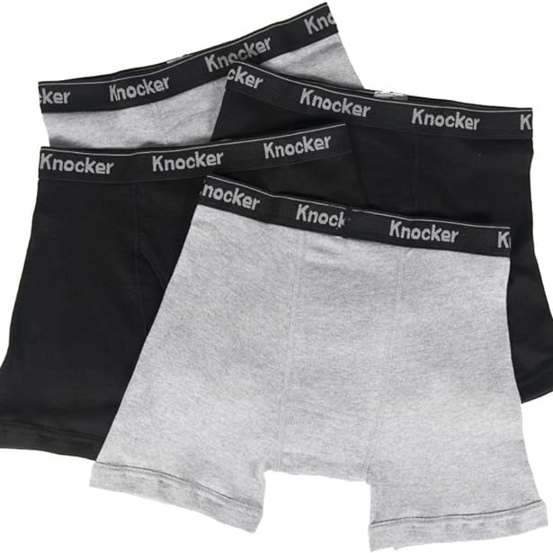 Knocker Mens 4 Pack of Boxer Briefs Underwear Image 2