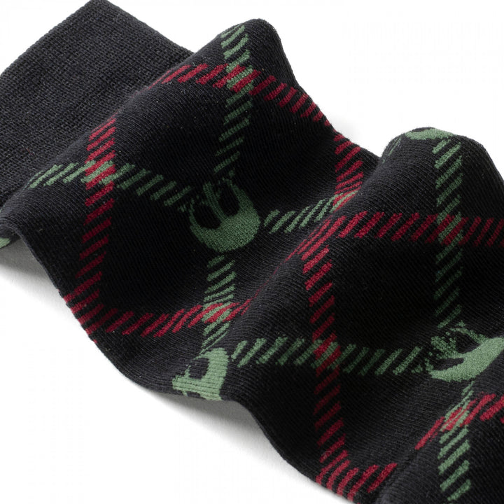 Star Wars Rebel Logo Plaid Dress Socks Image 4