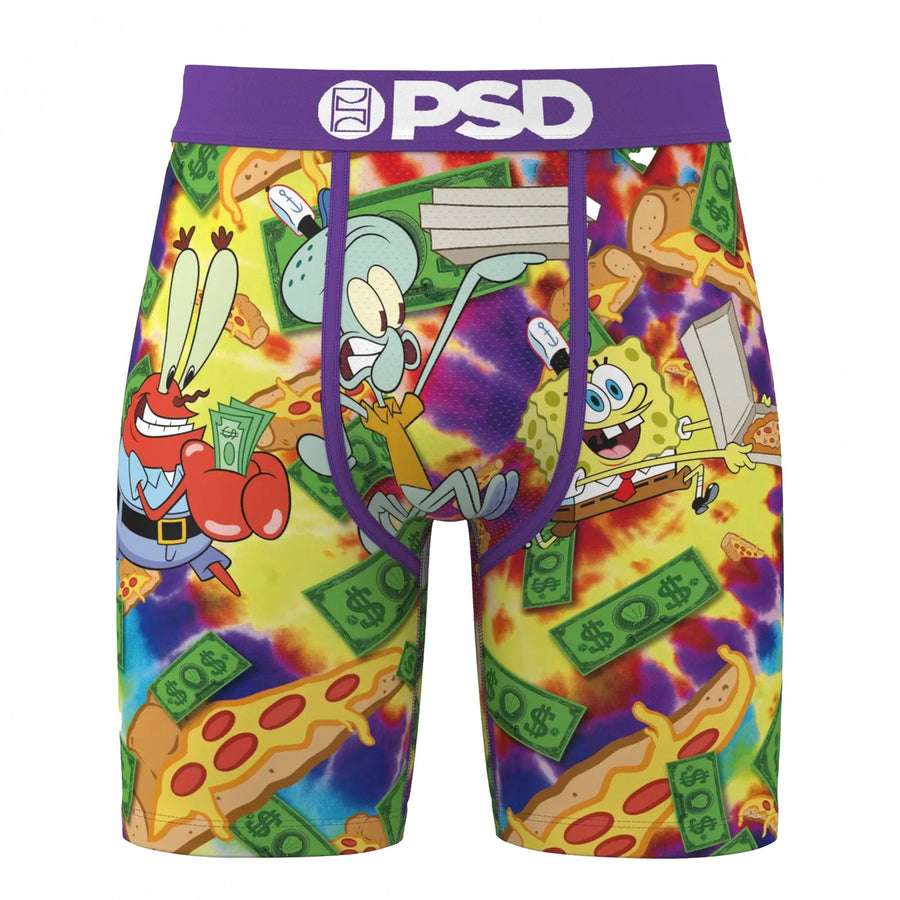 SpongeBob SquarePants Pizza Money PSD Boxer Briefs Image 1