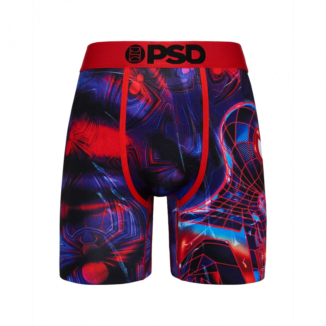 Miles Morales Neon Tie-Dye PSD Boxer Briefs Image 1