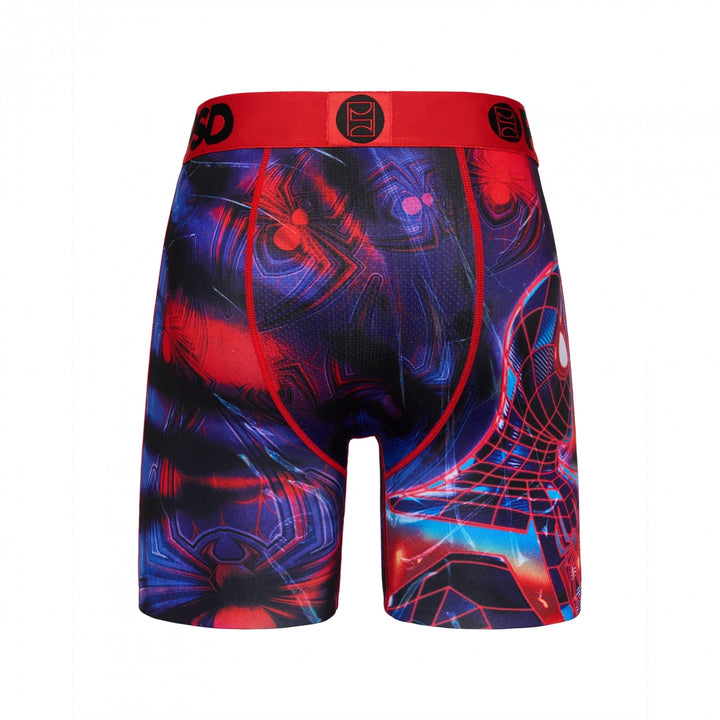 Miles Morales Neon Tie-Dye PSD Boxer Briefs Image 4